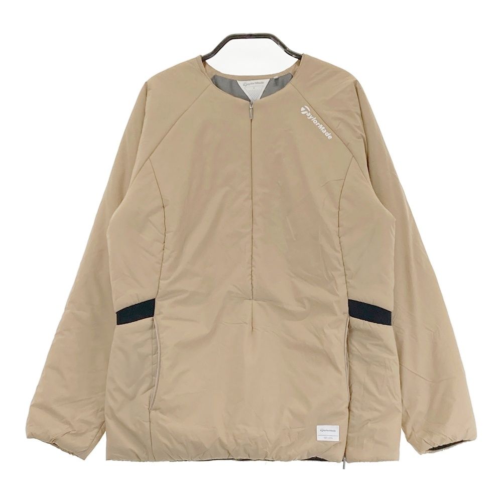 サイズ M TAYLOR MADE テーラーメイド ハーフジップ 中綿 長袖ブルゾン ベージュ系 240101370729 ゴルフウェア レディース ストスト