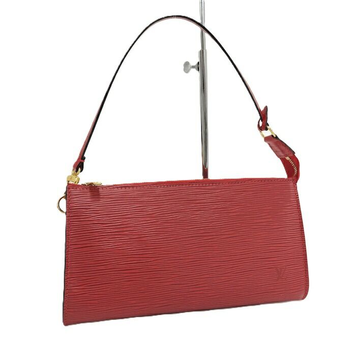 LOUIS VUITTON ポシェットアクセソワール アクセサリーポーチ エピ カーマインレッド M40776