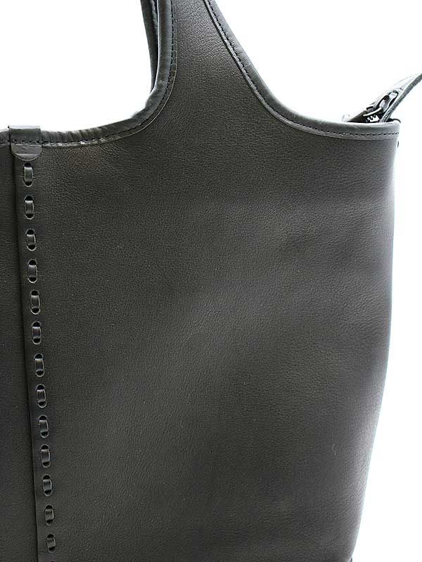 Magnu マヌー TOKYO B-tote レザートートバッグ ブラック - メルカリ