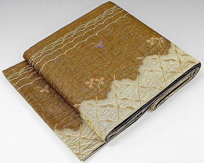 袋帯 未着用超美品 正絹 染色作家 草野一騎作 袋帯 未使用 新古品