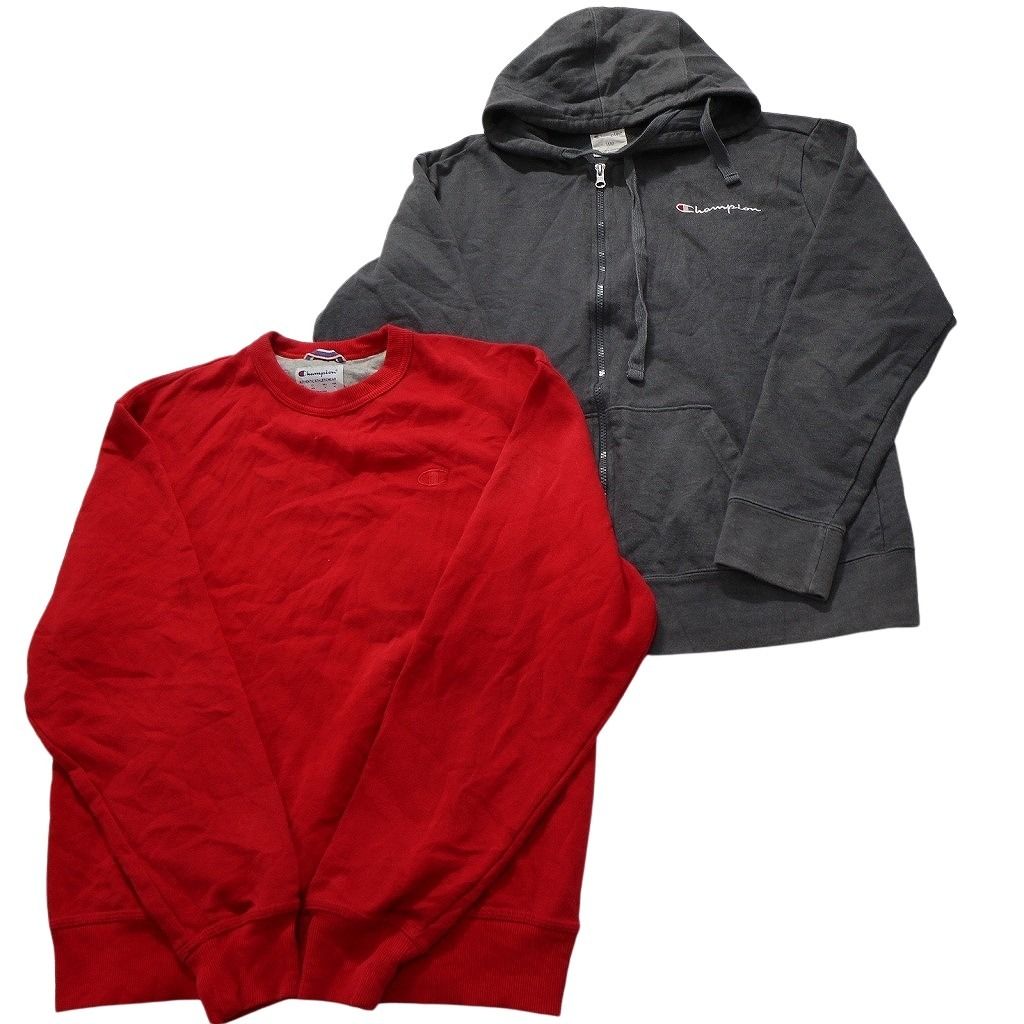 古着卸 チャンピオン Champion スウェット 8枚セット メンズ M アーチロゴ カレッジ風 フルジップ 古着 NC3905