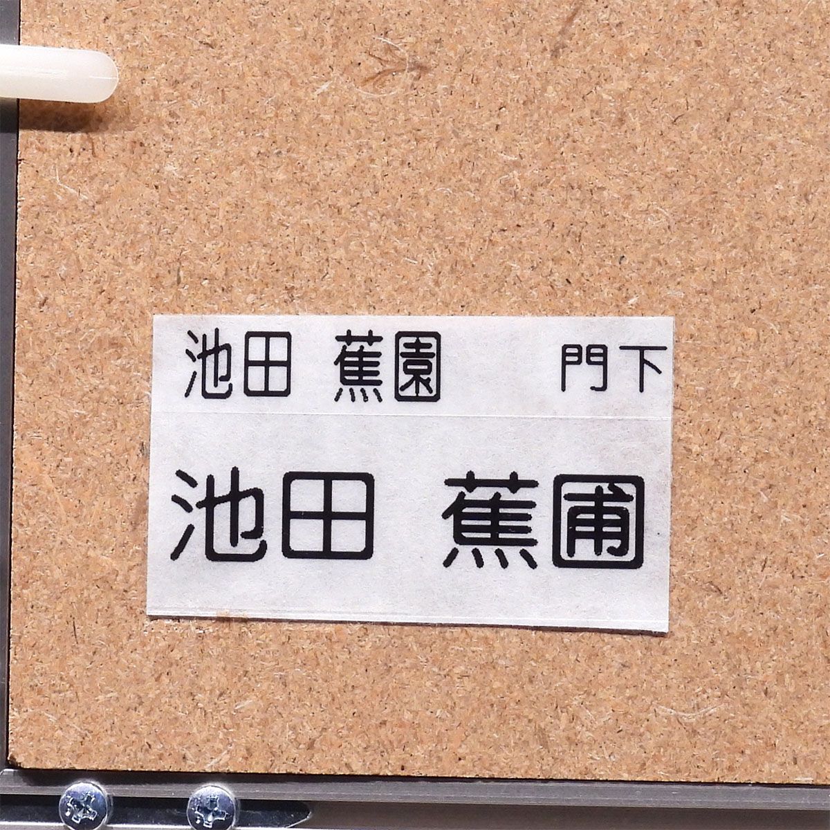 池田蕉圃 美人図 絹本色紙に彩色 人物画 池田蕉園門下 美人画