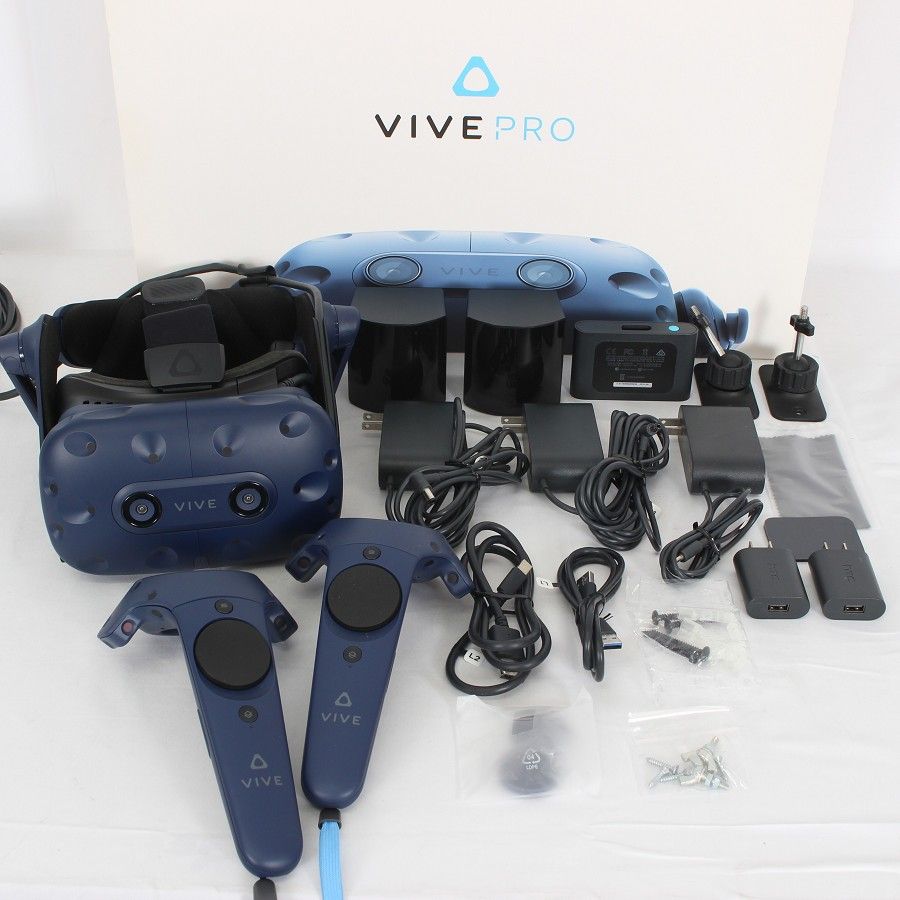 HTC VIVE PRO フルセット 99HANW009-00 VR ヘッドマウントディスプレイ バイブ 本体