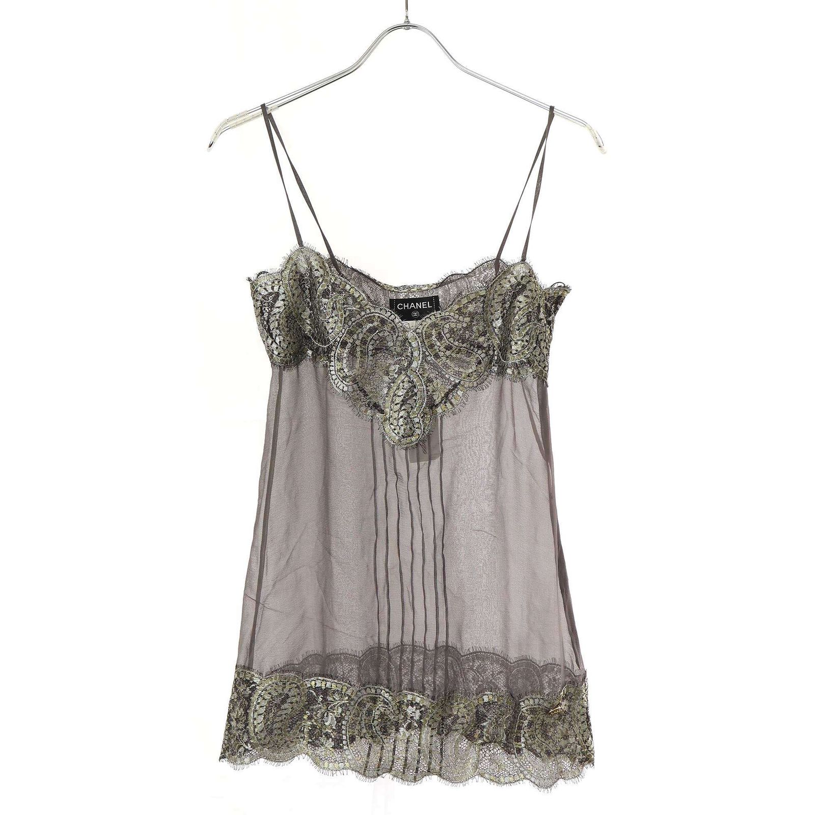 CHANEL レースキャミソール サイズ2 CHANEL レースキャミソール サイズ2
