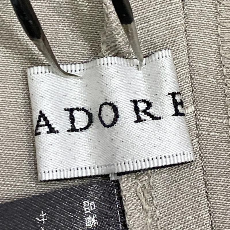 中古】ADORE ウェザーワッシャーワンピース リネン 他 グレー 38