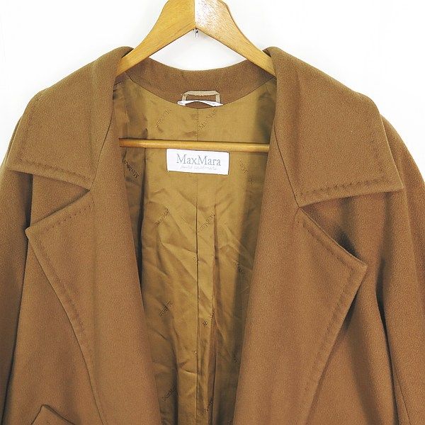 マックスマーラ MAX MARA カシミア コート アウター 38 キャメル