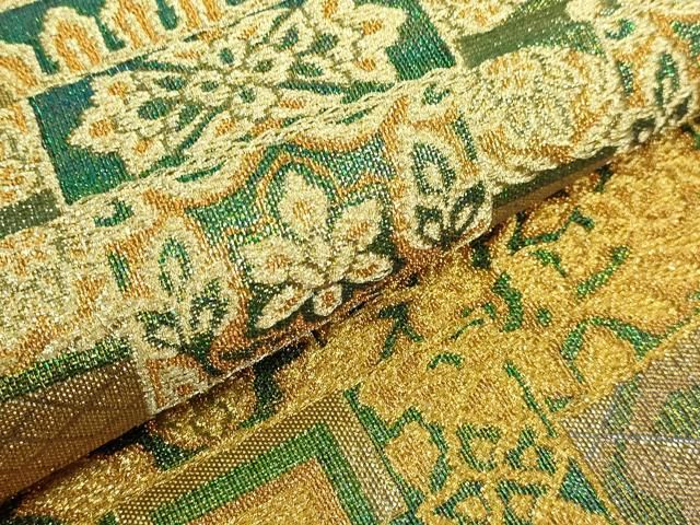 平和屋本店□極上 織の宝石・ダイヤモンドカット 佐波理綴 両面