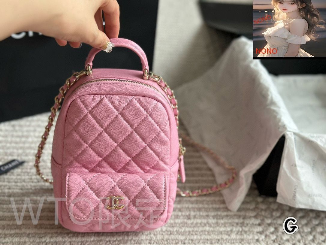 24B CHANEL クラシックバッグパック_ミニリュック クラシック ミニ バックパック - ラムスキン、ブラック