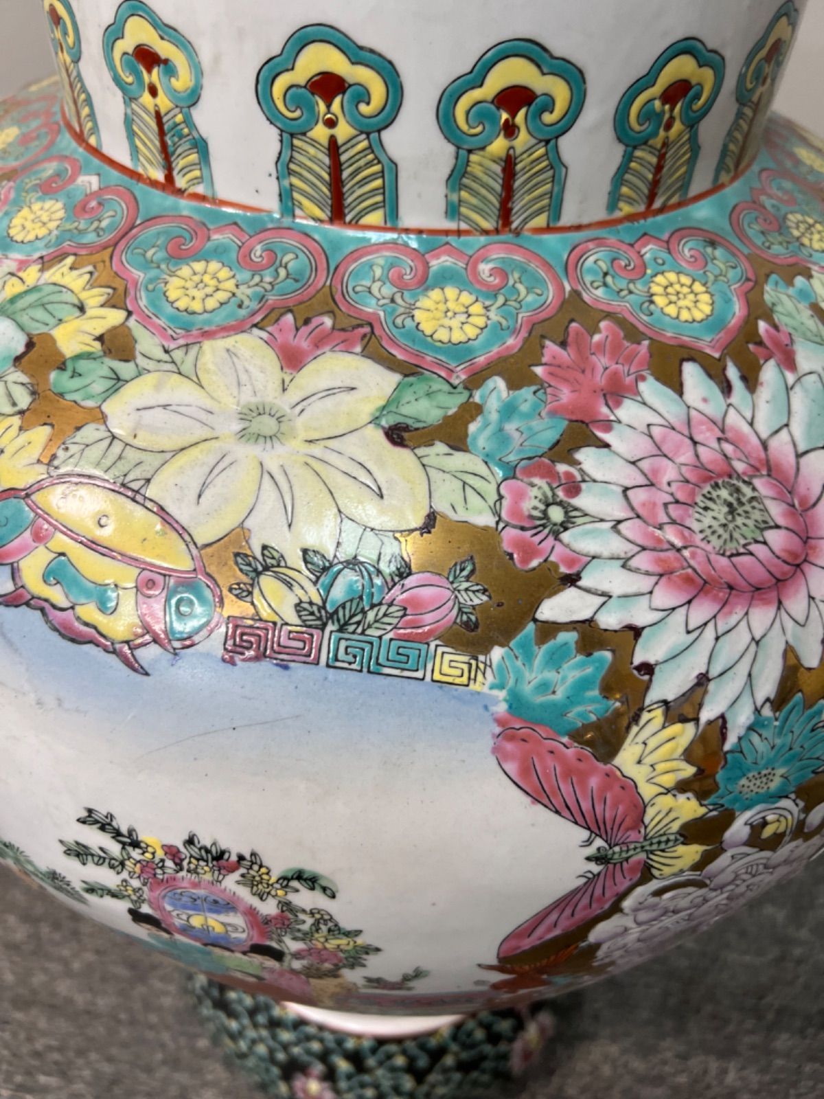 壷　沈香壷　金彩色絵鳳凰　蓋付 ⭐︎ 壷 沈香壷 金彩色絵鳳凰 蓋無し 引き取り大歓迎 - メルカリ
