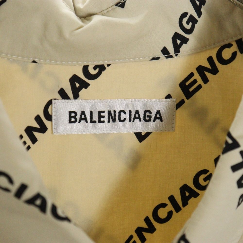 BALENCIAGA (バレンシアガ) 22SS Logo Twisted Swing Shirt 総柄
