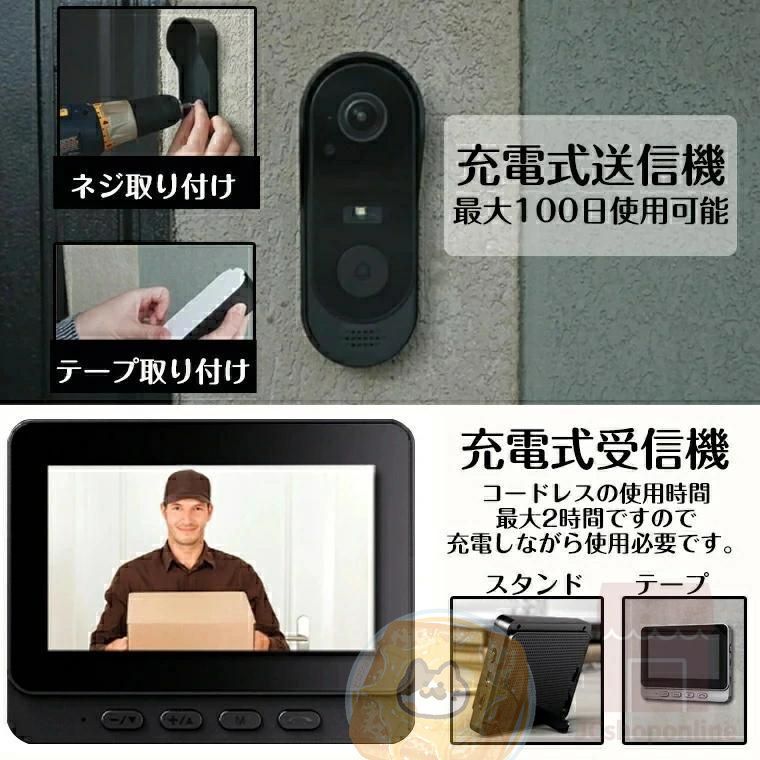 広角レンズ 玄関チャイム