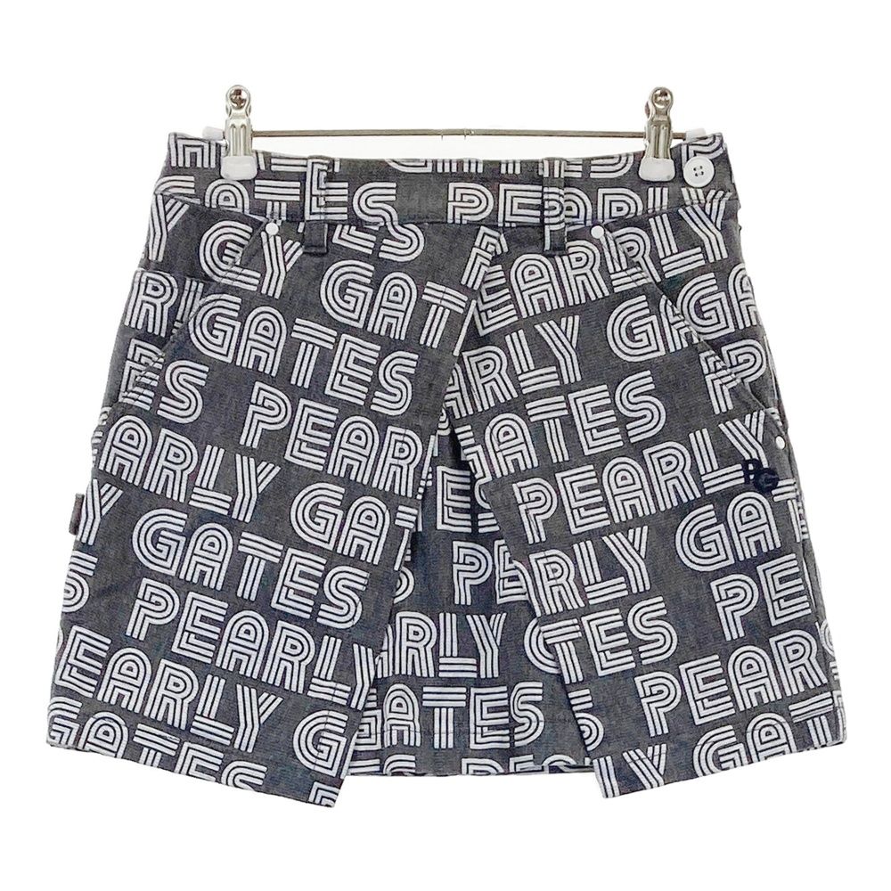 サイズ 00 PEARLY GATES パーリーゲイツ ストレッチスカート 総柄 グレー系 240101527414 ゴルフウェア レディース ストスト