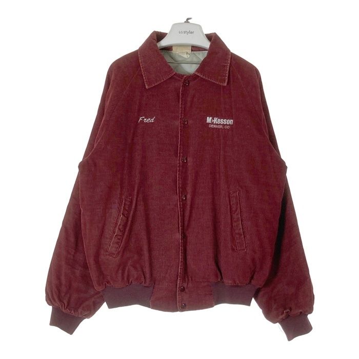 ☆HARTWELL ハートウェル USA製 企業ロゴ刺繍 コーデュロイジャケット