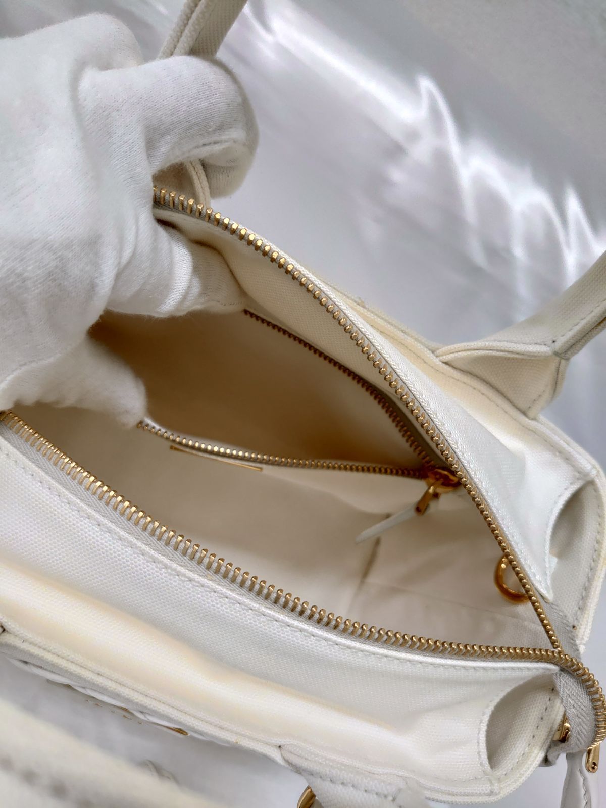 プラダ カナパ ウィッカー かご バッグ 2way ショルダーバッグ 1BG835