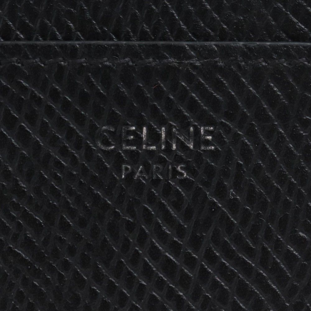 CELINE カードホルダー グレインドカーフスキン ブラック