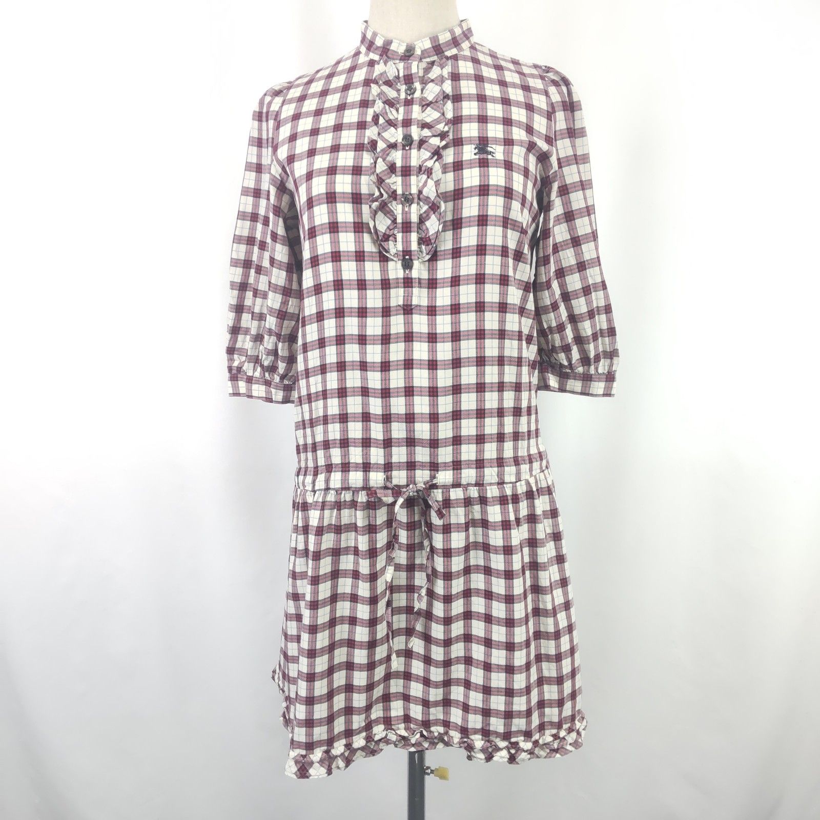 Burberry Blue Label 膝丈ワンピース ブラウン38 美品 セール限定 Burberry Blue Label 膝丈ワンピース ブラウン38 美品