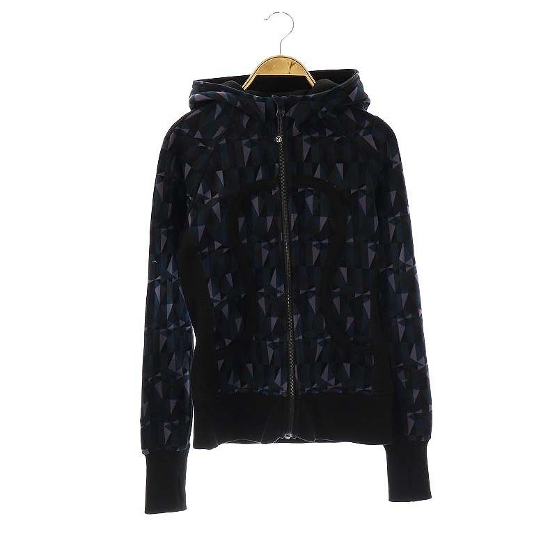 ルルレモン lululemon Scuba フーディ パーカー 幾何学模様 紫