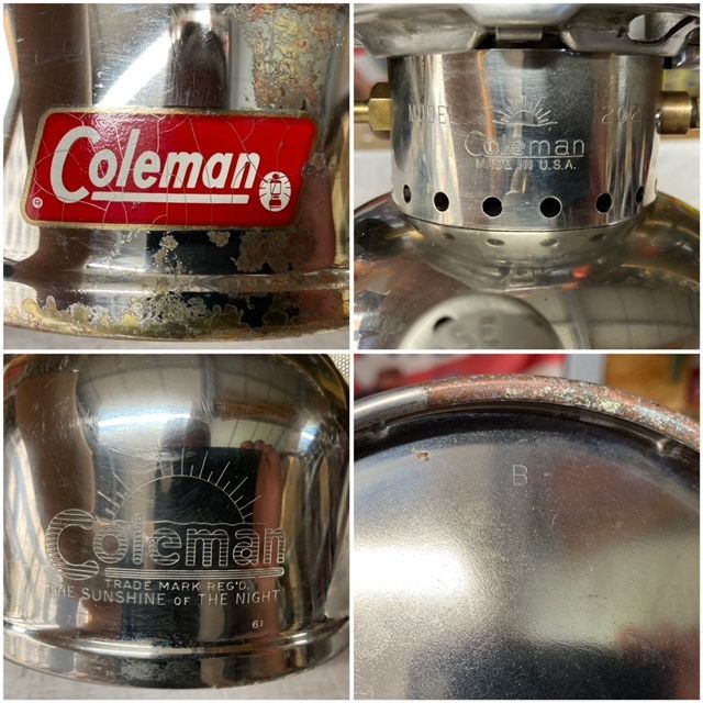 コールマン Coleman 1961年7月 202 プロフェッショナル Ｂ刻印 ランタンマークの中期 整備済み - メルカリ