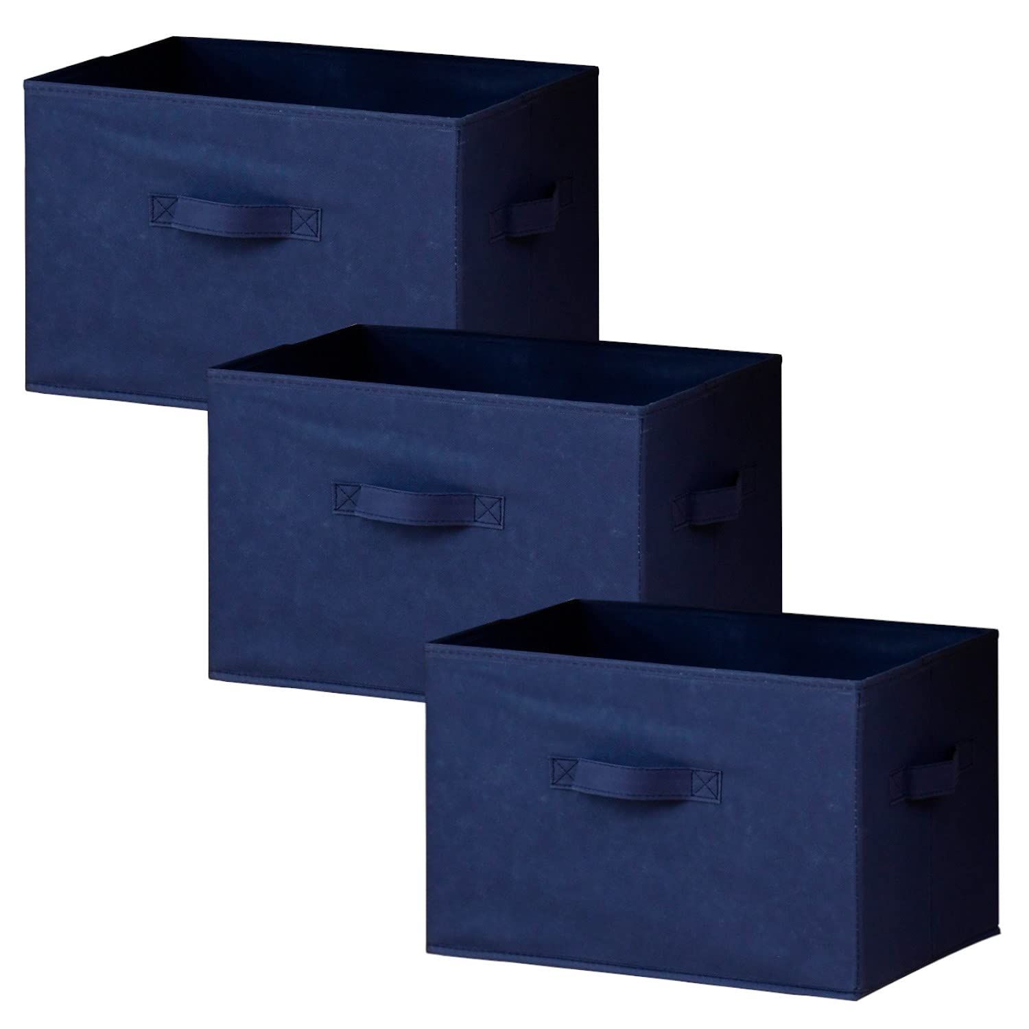 特価セール】収納ケース 収納ボックス 幅38×奥行25×高さ25cm ネイビー