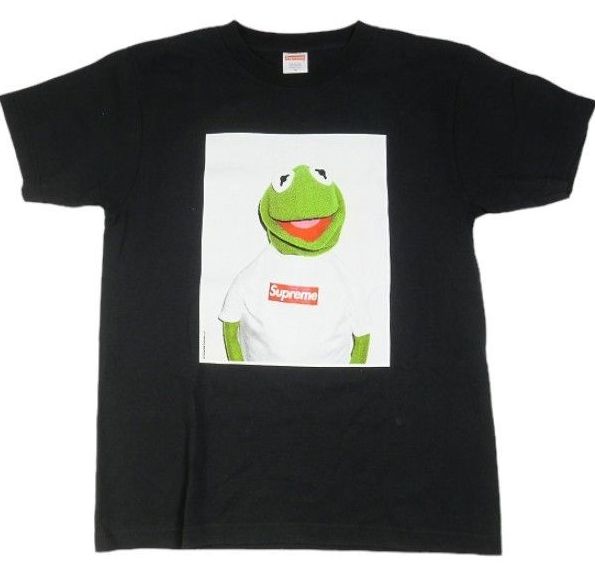 SUPREME  × Kermit the frog 08SS Tee Black