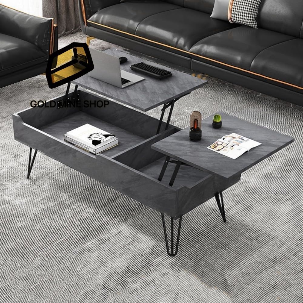 WLIVE コーヒーテーブル 昇降式テーブル リビングテーブル ロー