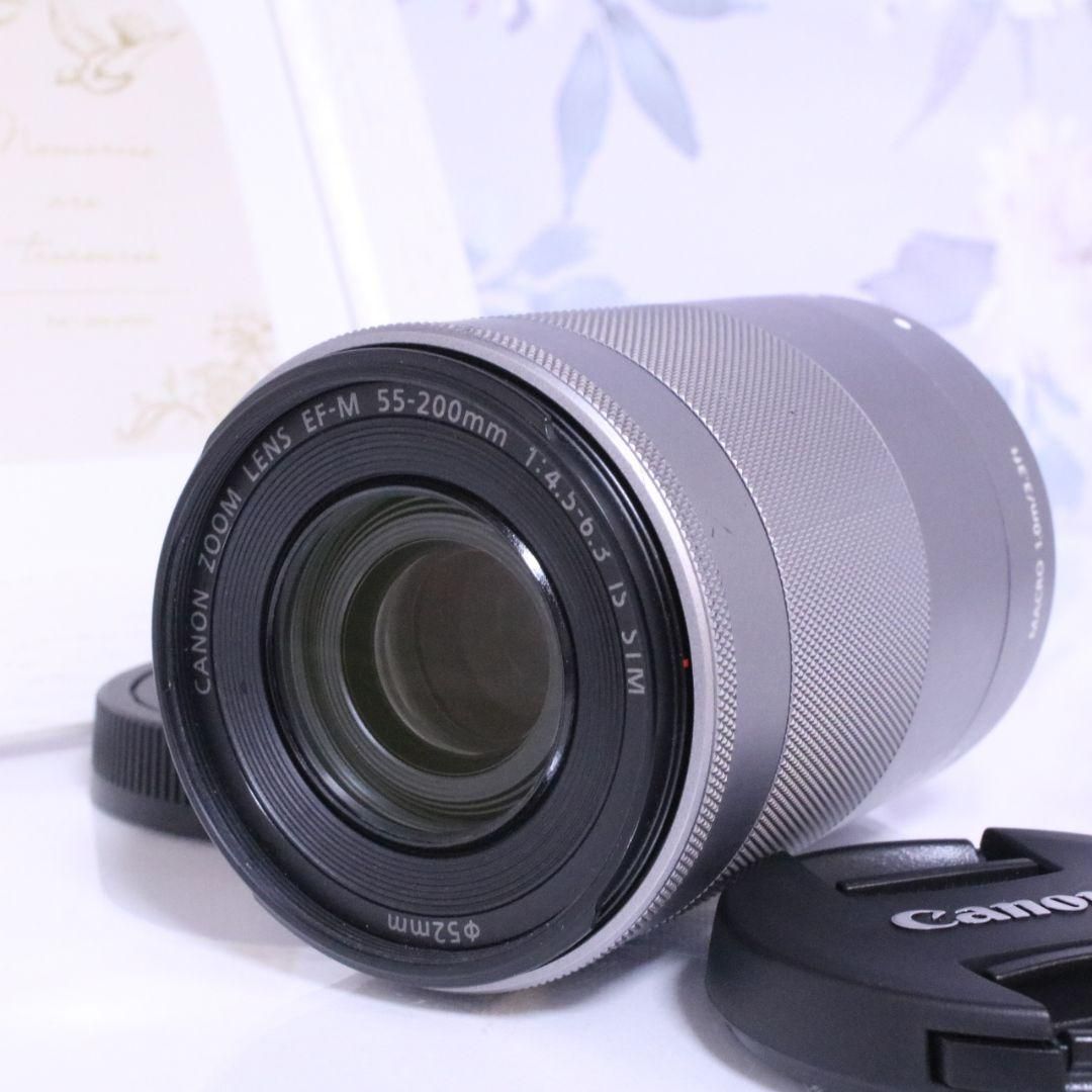 Canon キヤノン 望遠ズームレンズ EF-M55-200mm F4.5-6.3 IS STM