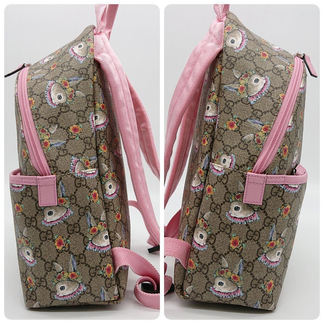 よ*さ様 GUCCI　グッチ　ヒグチユウコ GGスプリーム バックパック　リュッ 美品】GUCCI グッチ ヒグチユウコ リュックサック GGスプリーム