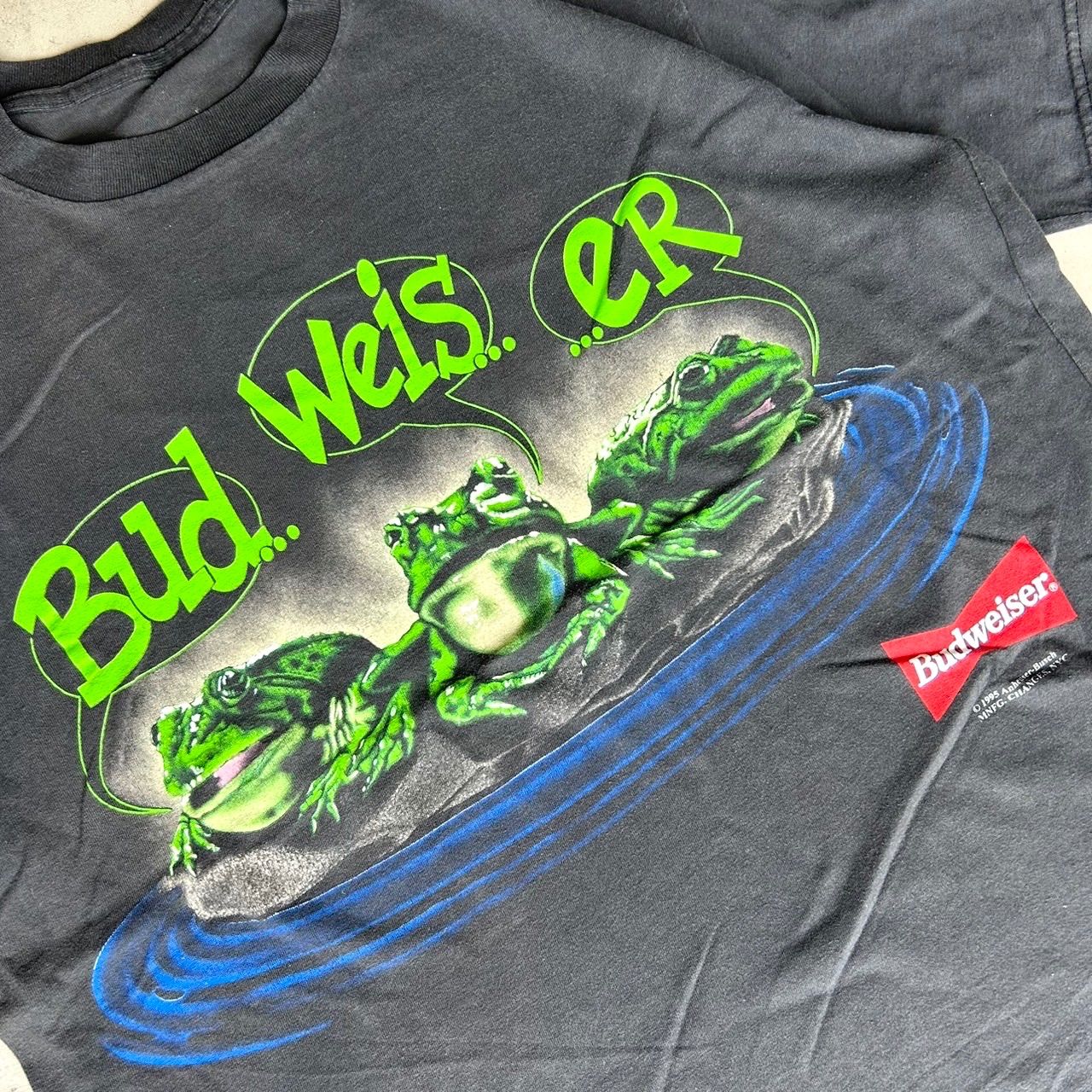 90s Budweiser flog バドワイザー 企業系 カエル フロッグ 両面 