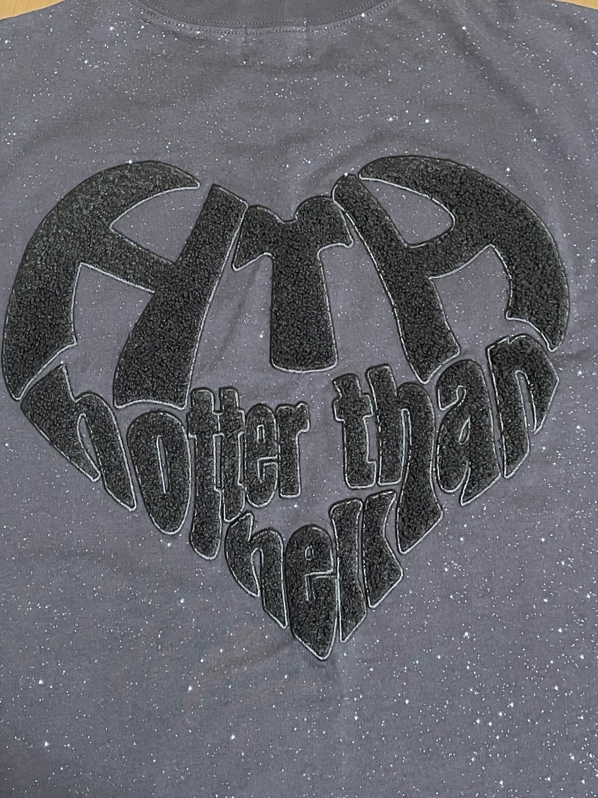 HTH glitter heart logo セットアップ HTH glitter like Heart Logo セットアップ ブラック セットアップ