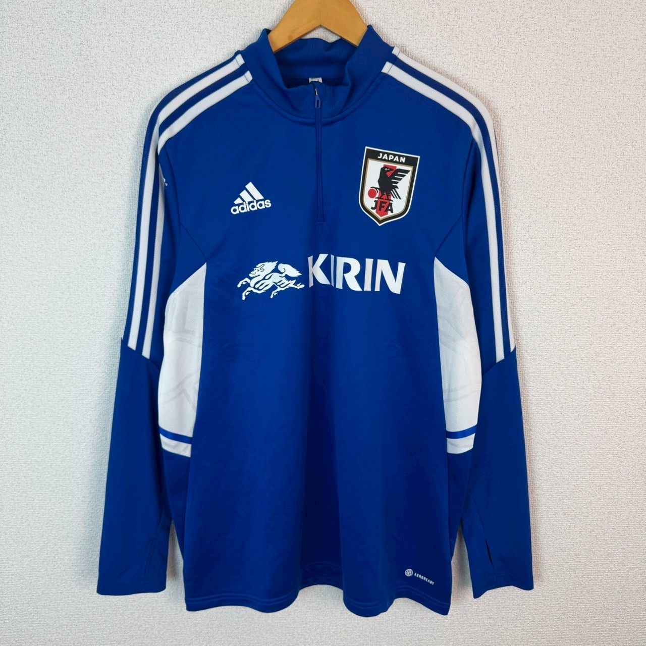 adidas アディダス 日本代表 トレーニングトップ ハーフジップ 長袖 