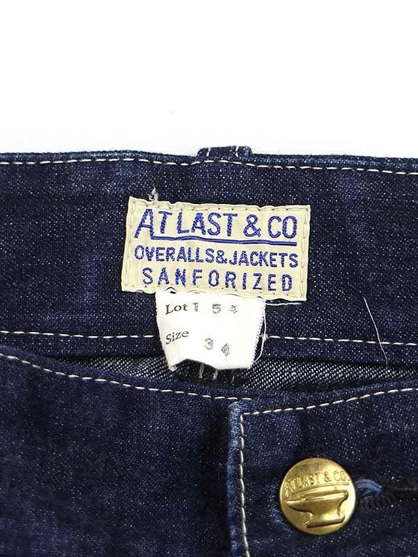 At Last & Co アットラスト LOT154 DENIM PAINTER デニムペインターパンツ インディゴ 34 - メルカリ