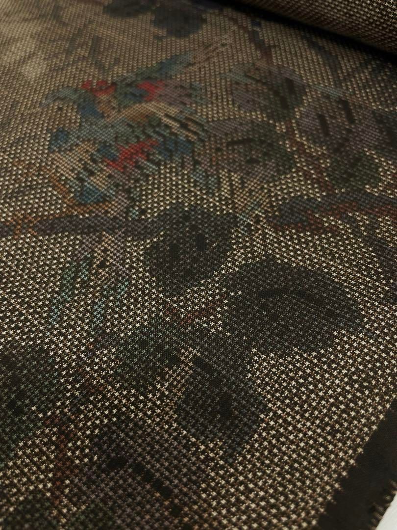 本場奄美大島紬 古代染色 純泥染 正絹 反物 ◇◇本場 奄美大島紬 古代