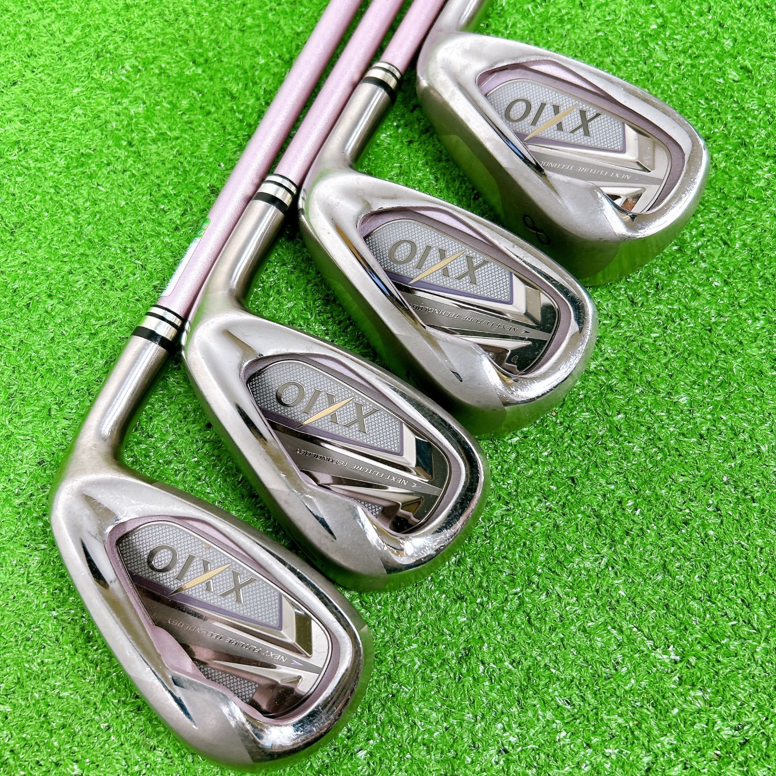 9084 XXIO7 MP700 ゼクシオ 7代目 レディース 6本セット A 豪華8本】ゼクシオ 7代目 MP700 レディースアイアン ピンク L 初心者