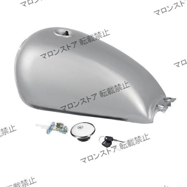 バイク用ガソリンタンク 9L 未塗装 カフェレーサー対応 男性向け ヴィンテージスタイルLMQ993