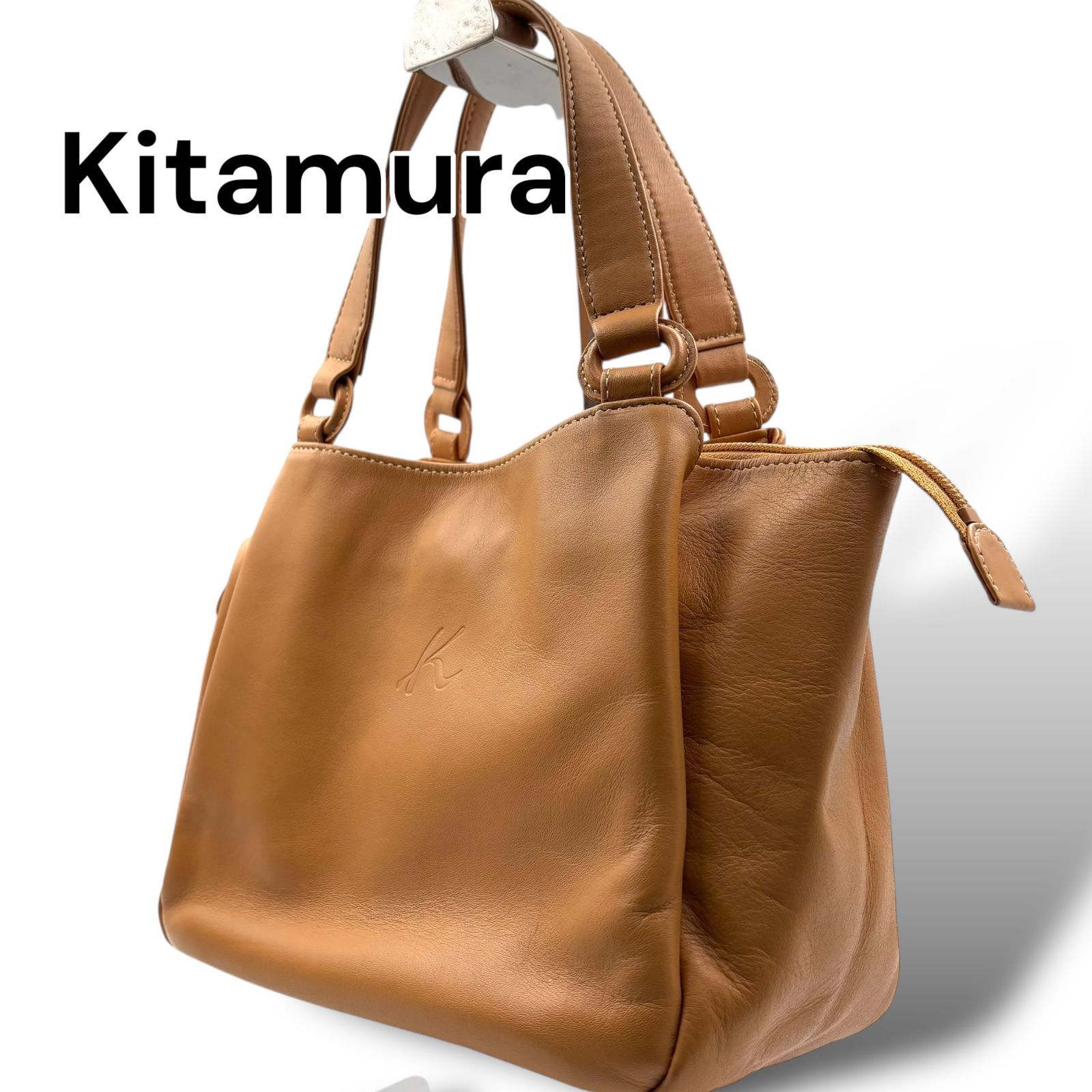 kitamura キタムラ ハンドバッグ レザー ブラウン 134-9 A940 - メルカリ