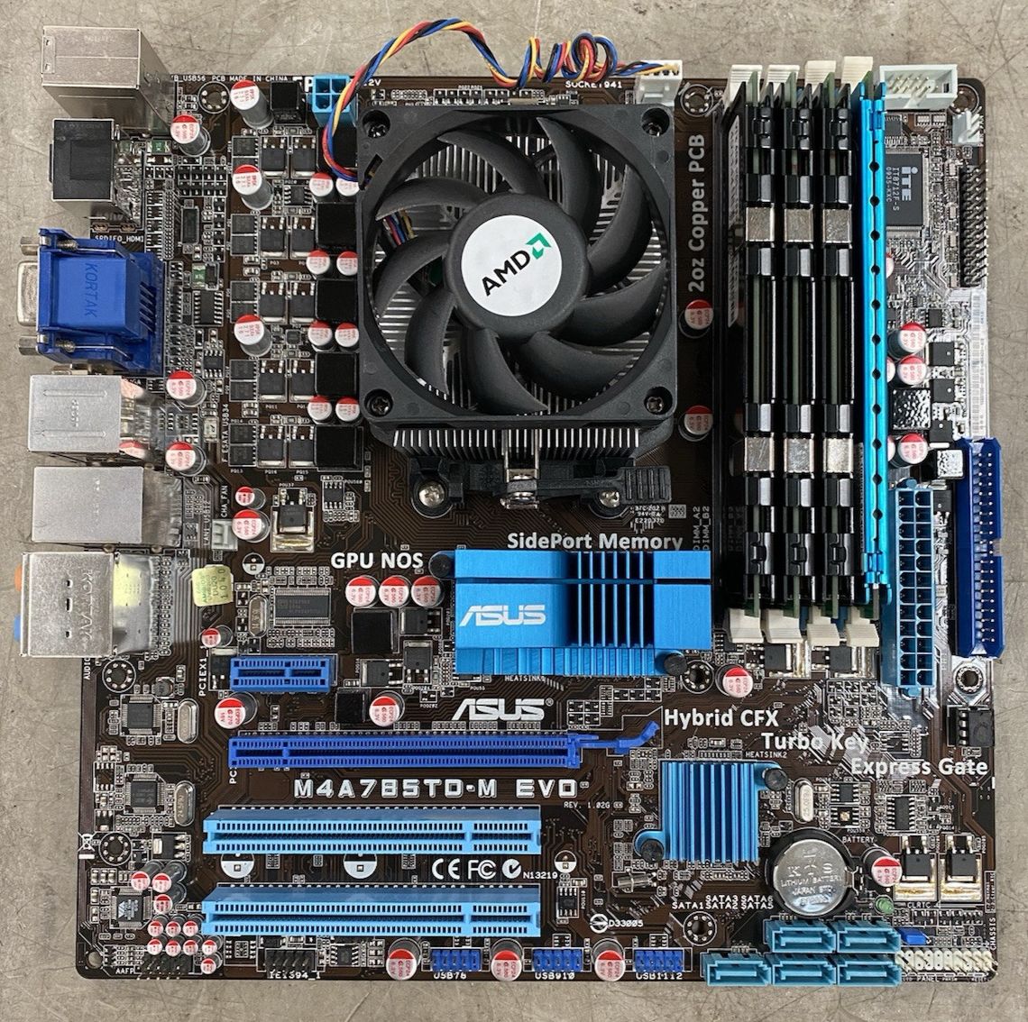 ASUS M4A785TD-M EVO ATX マザーボード AMD Phenom II X4 965 14GB RAM 搭載 -