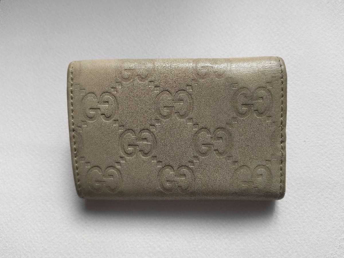 ●GUCCIグッチシマ　６連キーケース　リボンGG柄＊A-204-10011-1 ○GUCCIグッチシマ 6連キーケース リボンGG柄＊A-204-10011-1