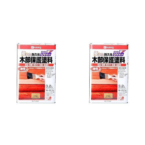 カンペハピオ - 油性木部保護塗料 - とうめい - 3.2L 2缶セット【BT-71