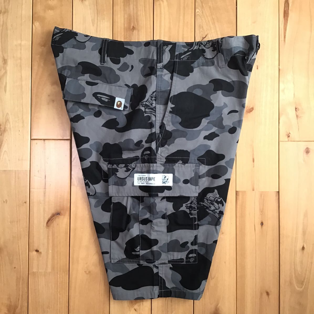 ☆新品☆ URSUS BAPE camo カーゴ ハーフパンツ Lサイズ a bathing ape 