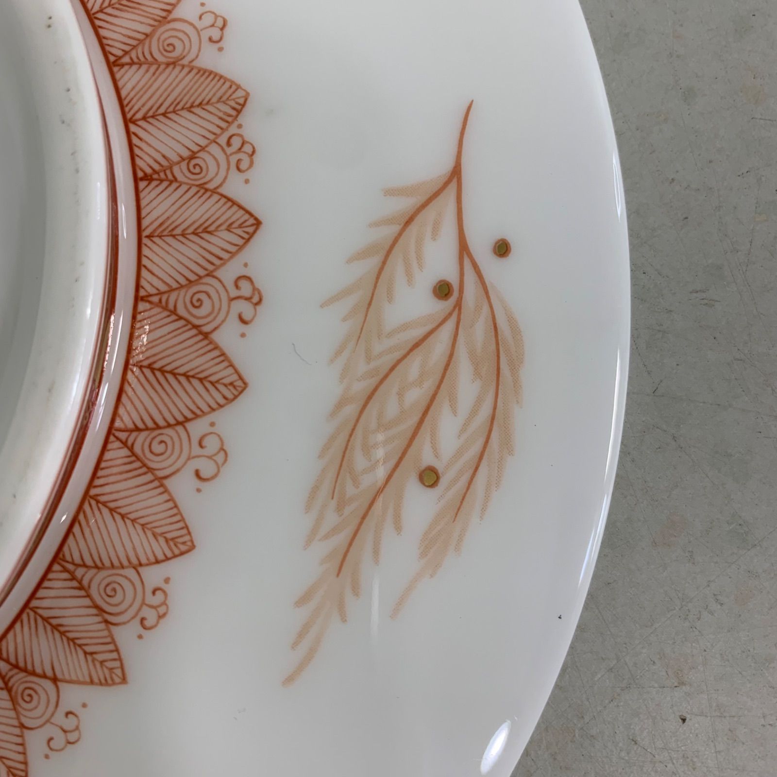NIKKO KUTANI ART COLLECTION 福島武山［赤絵山水］ NIKKO ニッコー 食器 KUTANI ART COLLECTION 福島武山 高台茶碗 赤絵