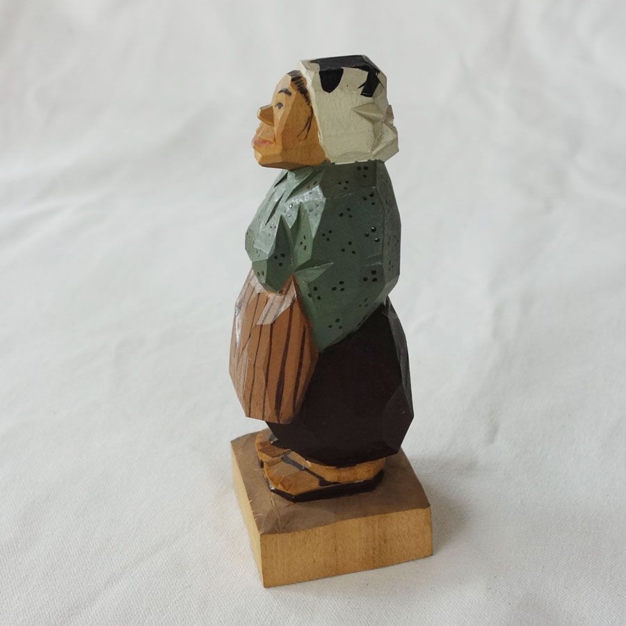 母子人形 一刀彫 木彫 農民人形 風俗人形 母子人形 一刀彫 木彫 農民人形 風俗人形