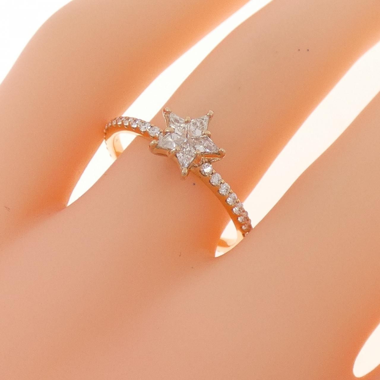 ダイヤモンド/0.30ct リング K18WG 17号 I0930