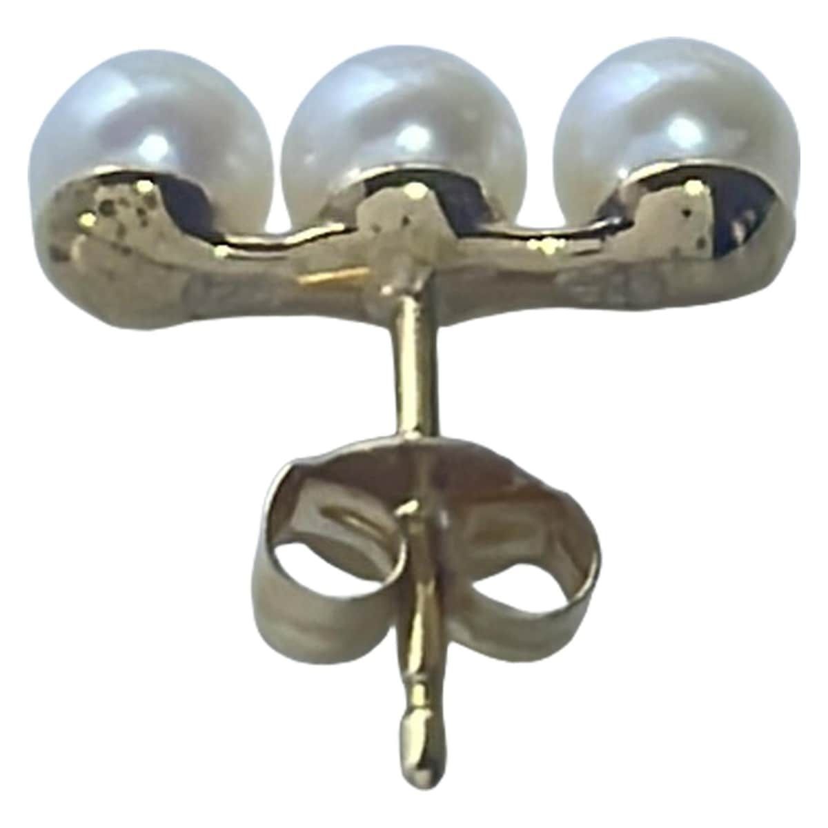 ete エテ ピアス - K18YG×ゴールド×アイボリー ピアス 片側