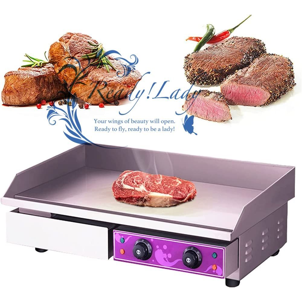 ガスグリラー ☆ 鉄板極厚9ミリ ☆ LPガス ☆ 3辺フチ ☆ 持ち手付き