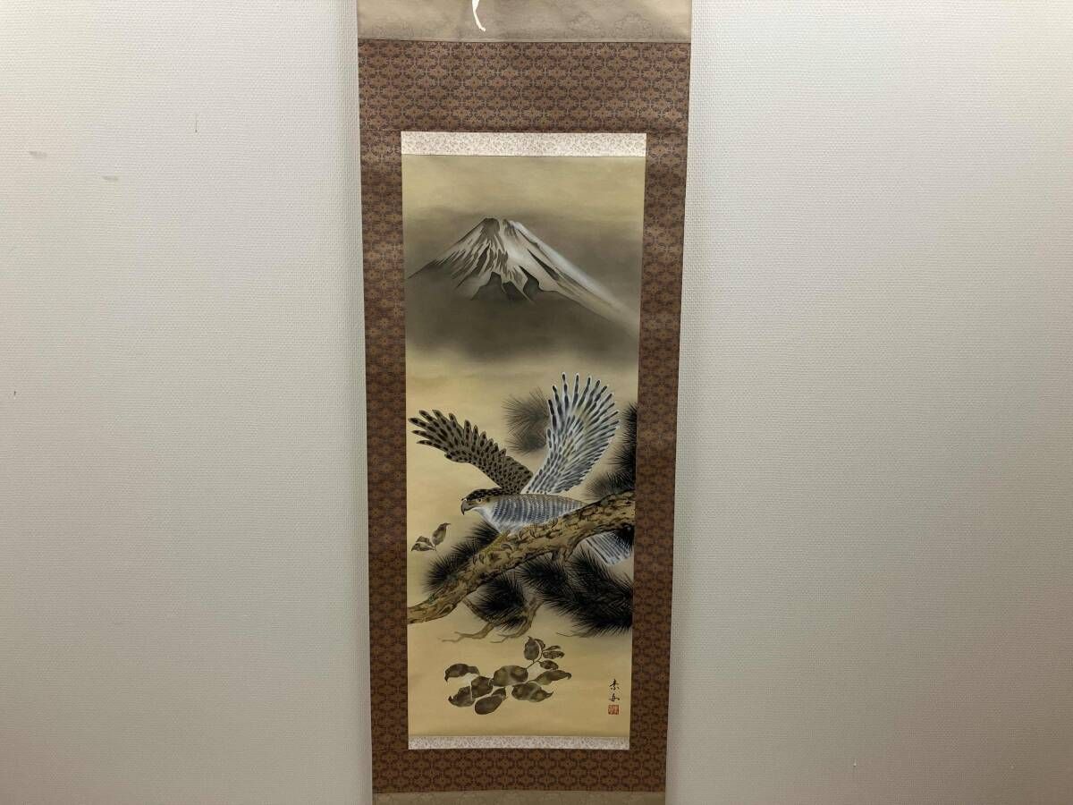 四幅セット☆【四季山水 万山紅緑】春光◇絹本肉筆 日本画 山水 風景