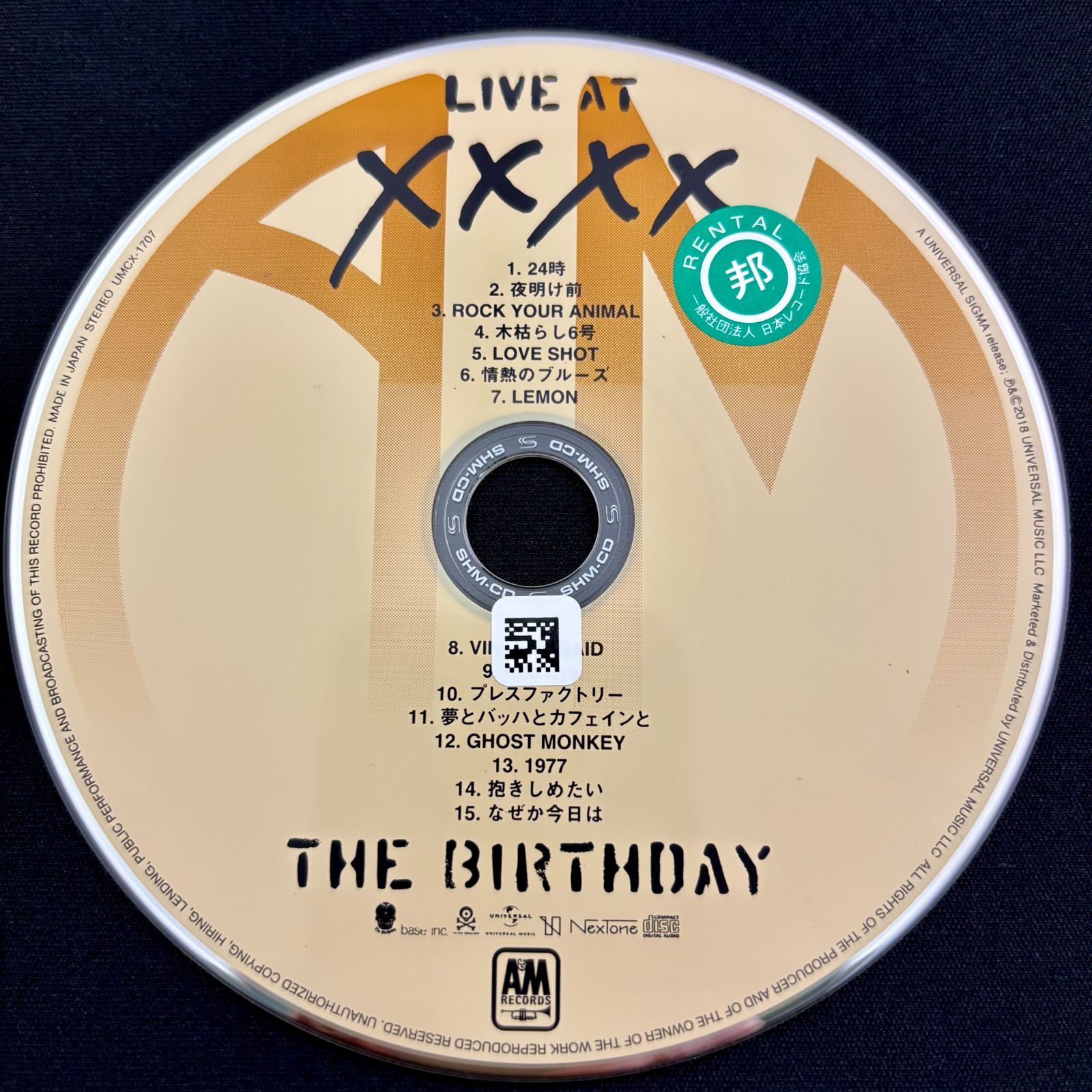 邦楽 The Birthday LIVE AT XXXX 送料込み The Birthday / LIVE AT XXXX(完全生産限定盤)(SHM-CD
