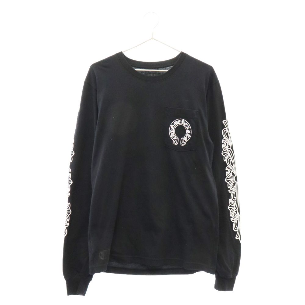 CHROME HEARTS (クロムハーツ) FLORAL CROSS L/S TEE 袖