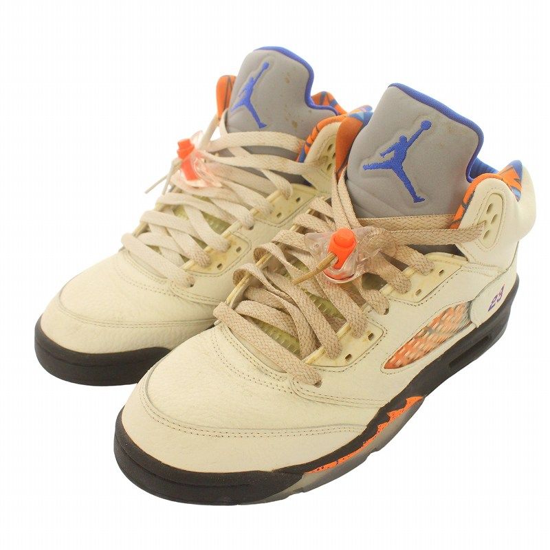 ナイキ NIKE AIR JORDAN 5 RETRO INTERNATIONAL FLIGHT GS エアジョーダン5 レトロ インターナショナル  フライト GS スニーカー ハイカット US7 25cm 白 ホワイト オレンジ 440888-148 - メルカリ