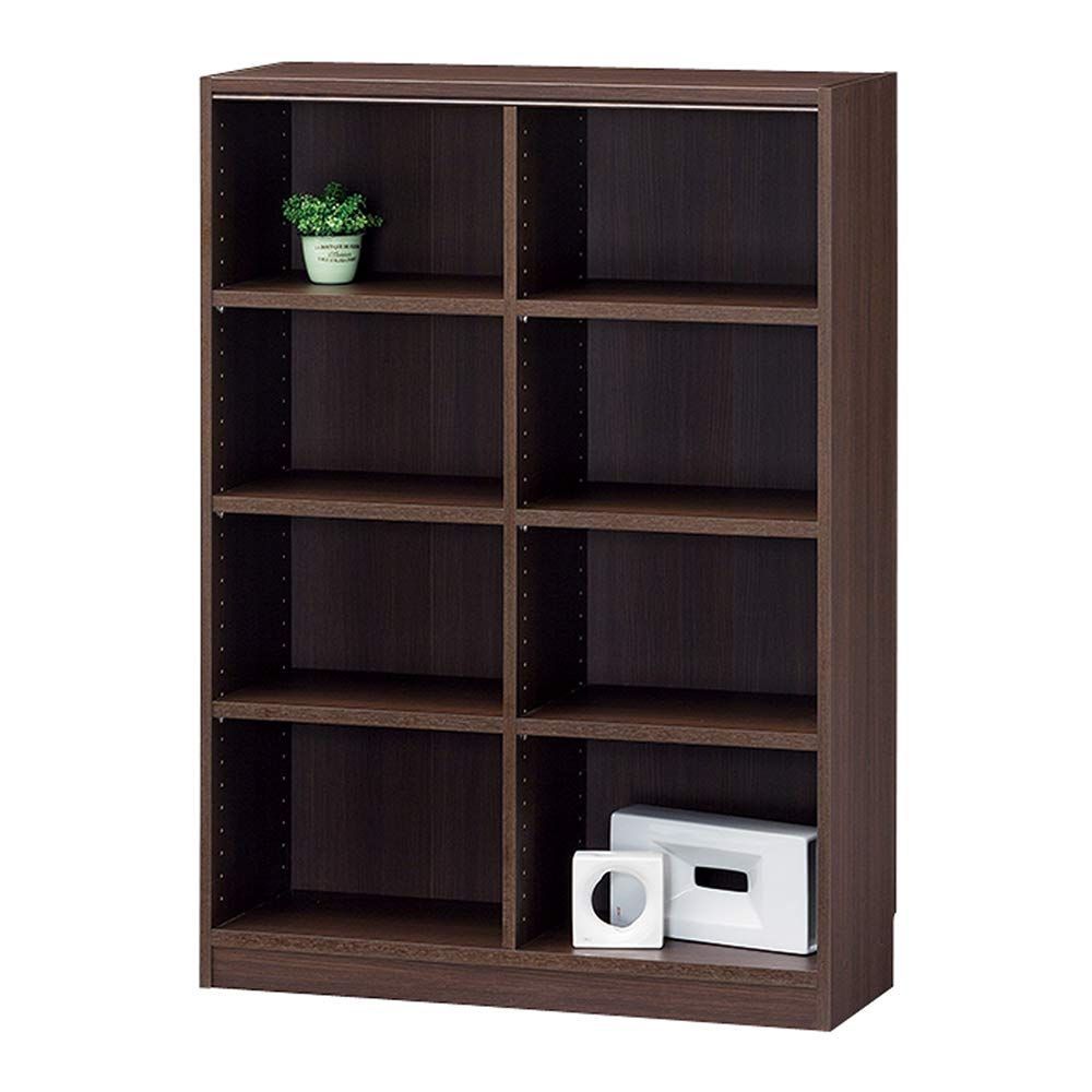 【特価セール】TNL-1287DK 奥行29cm 高さ120 幅87 ダークブラウン タナリオ 棚板耐荷重10kg 豊富なサイズバリエーションでどんな部屋にも合わせやすい 本棚 シェルフ 組み合わせ自由なフリーラッ