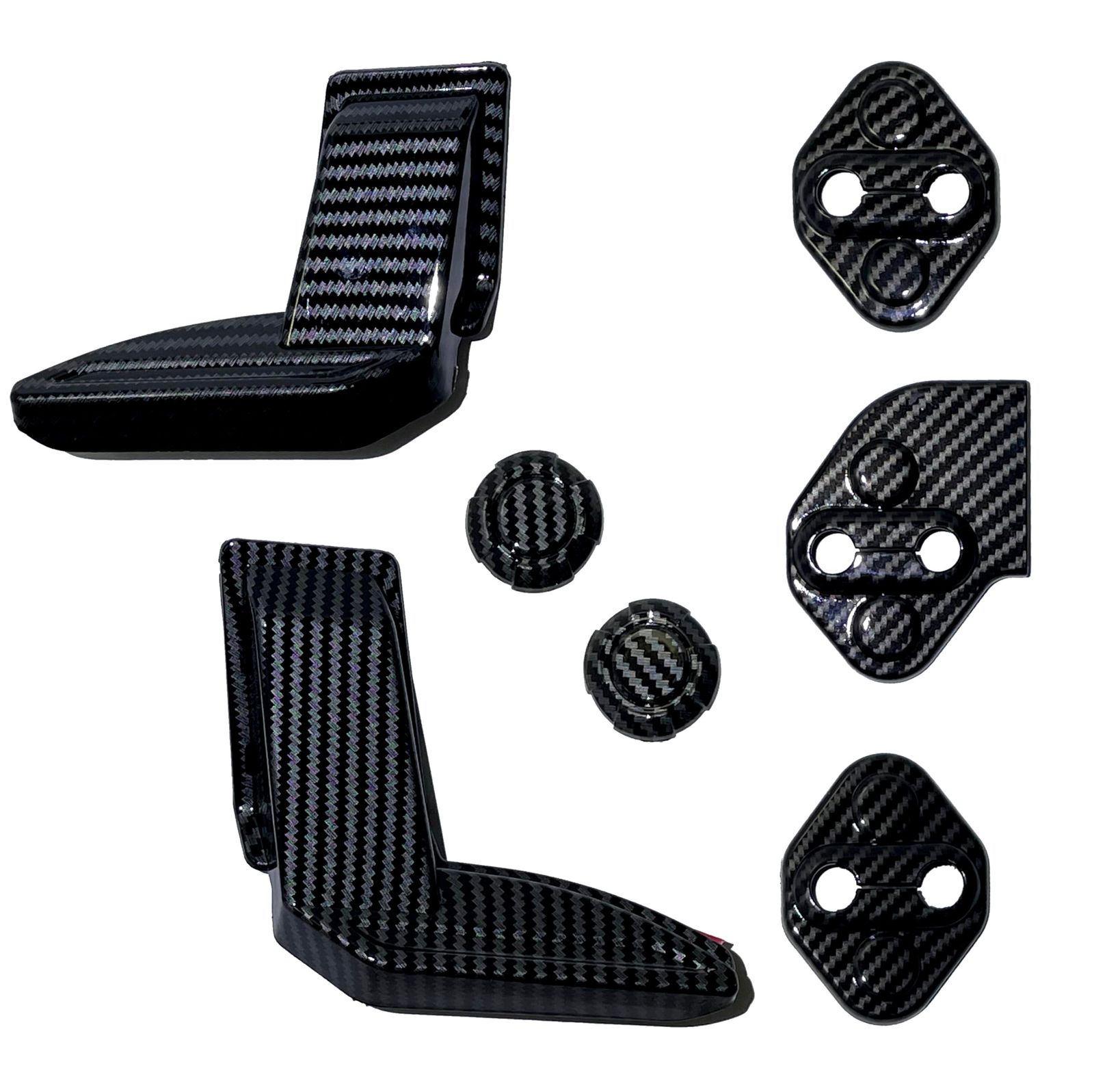 Flatland ジムニー JB64 ジムニーシエラ JB74 (JIMNY JB64 JIMNY SIERRA JB74) 外装 カスタム パーツ アクセサリー リアデフォッガー [カーボン] [リアデフォッガー カバー キーホールカバー ドアロックカバ